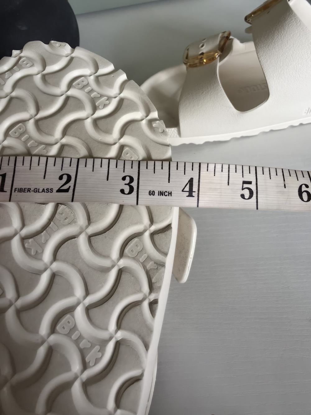 Birkenstock Unisex Arizona EVA Sandals - White with Buckles - Picture 14 of 15